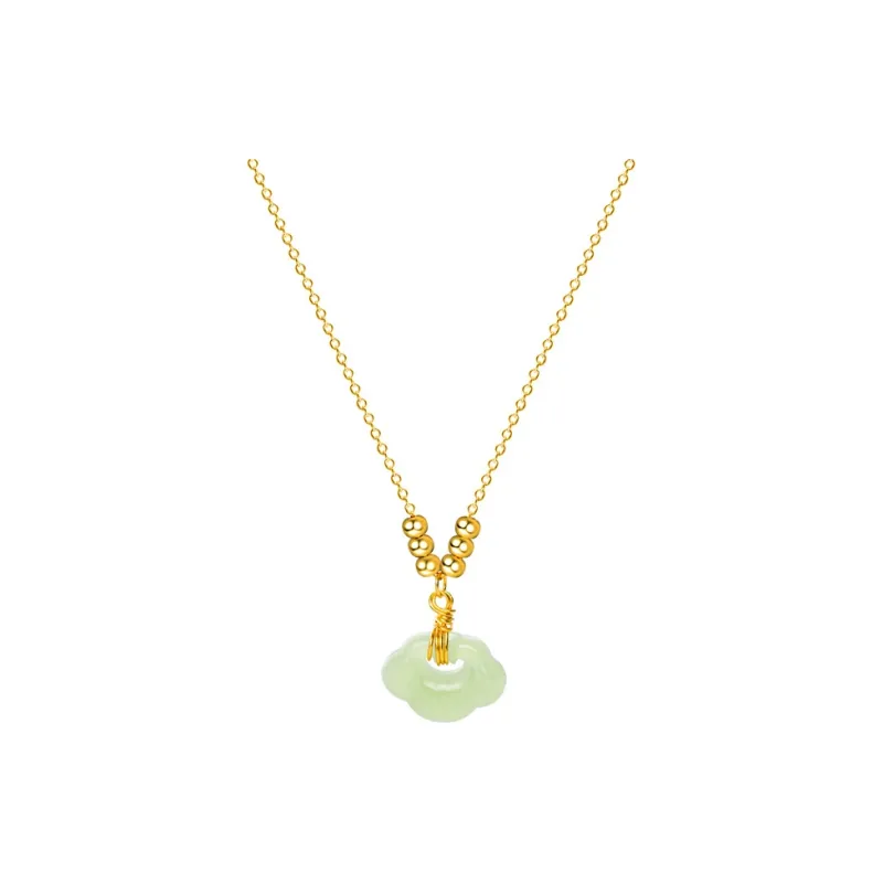 LIYUNMUXUE Pendants Pale Greenish White Jade Unisex-0