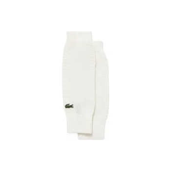 LACOSTE Arm Guards Compression White Polyester, Cotton Unisex