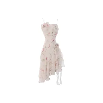 YGPRW Slip Dresses Women's Apricot