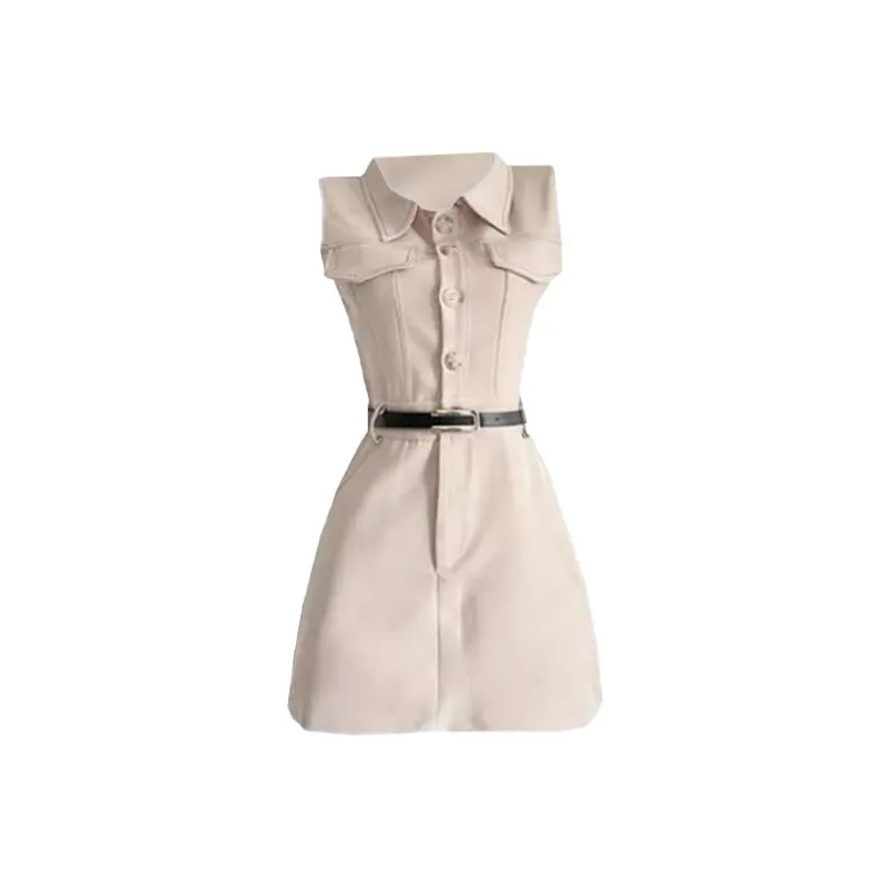 GUOZHEN Sleeveless Dress Women's-0