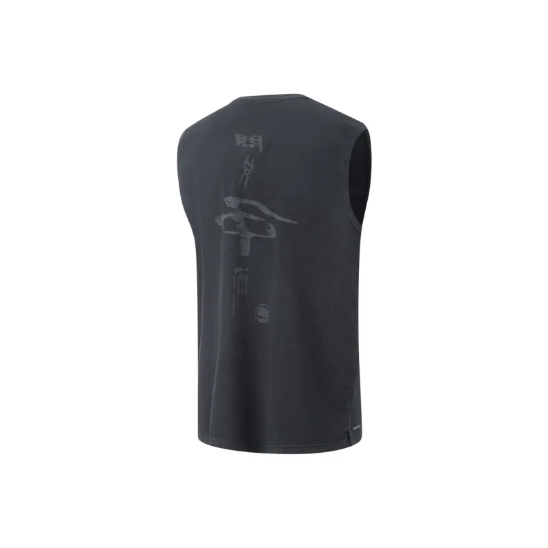 LINING Tank Tops Men Black-1