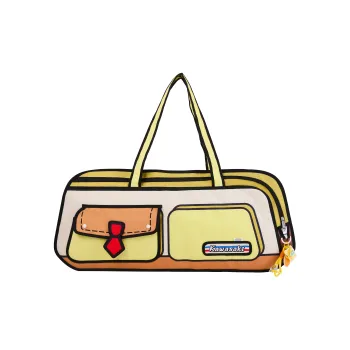 Kawasaki SpongeBob, Collaboration Collection Polyester Travel Bag Women's Yellow