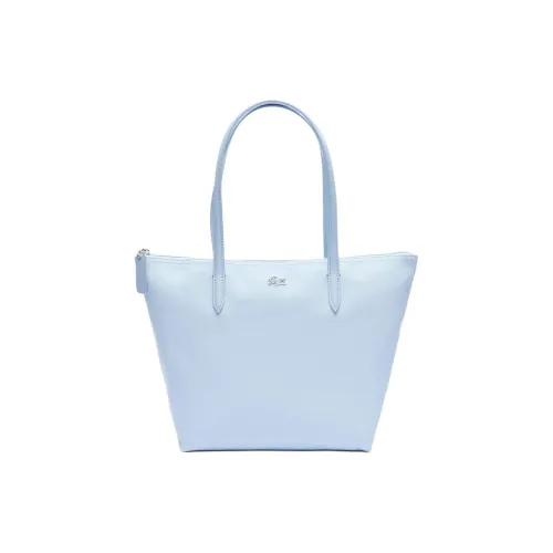 LACOSTE Artificial Leather Tote Bag, Shopping Bag, Handbag Trumpets Women's Blue