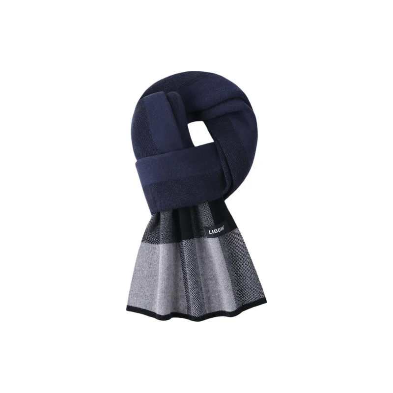 LIBO Cotton Knit Scarves Unisex-3