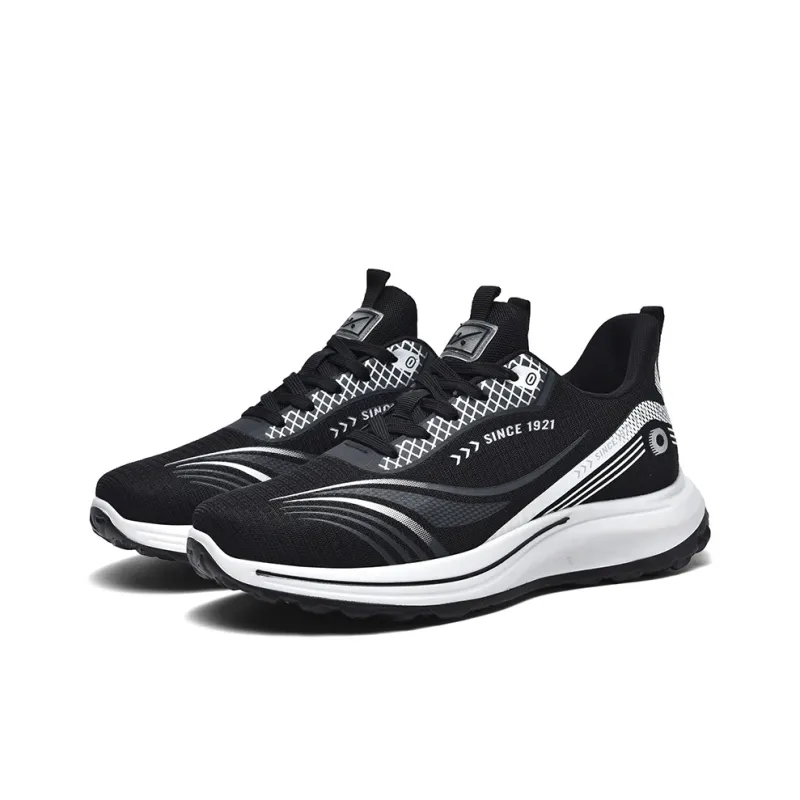 DOUBLE STAR 88 Cushioning, Slip Resistant, And Abrasion Resistant Low Top Casual Running Shoes Men's Black-2