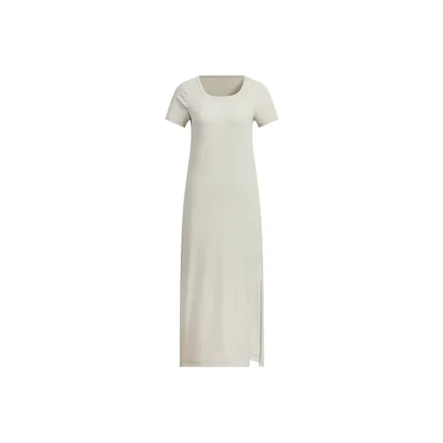 Adidas SS25 Short Sleeved Dress Women's Beige/Beige