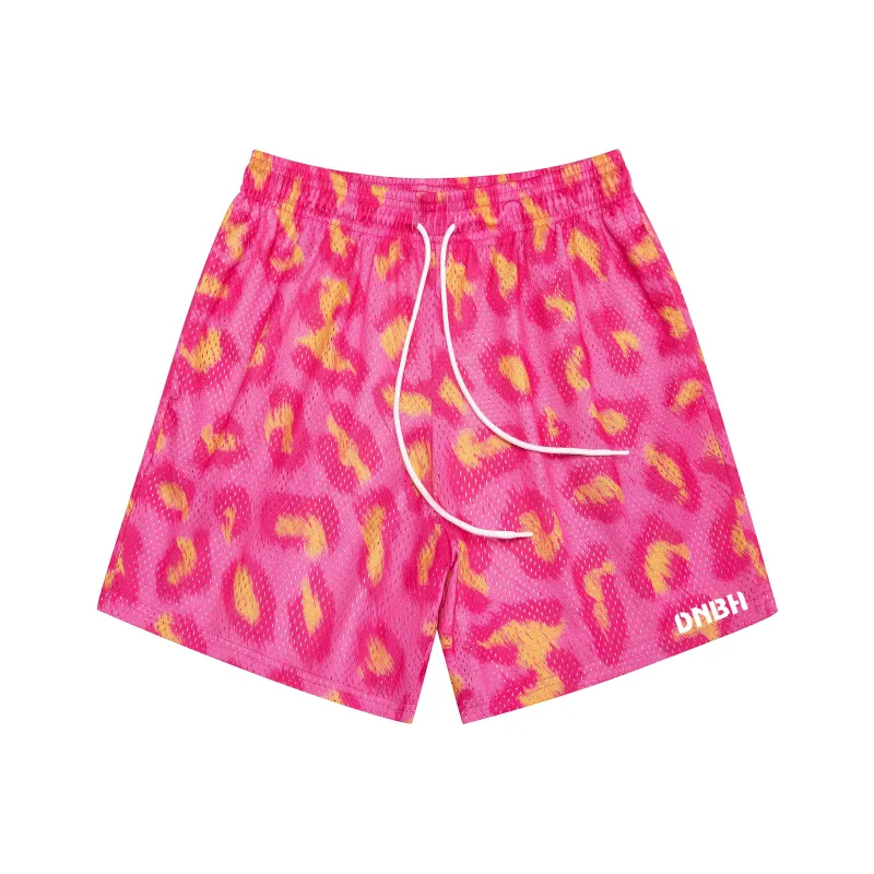 DNBH Dual Tone Collection Leopard Print Collection Casual Shorts Unisex-45