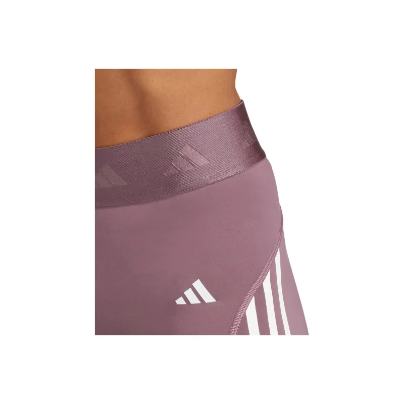 Adidas Women's Hyperglam 3 Inch Leggings Shadow Fig/White-2