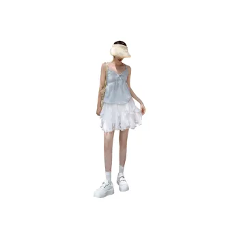 Flowers In Water Casual Short Skirts Women's