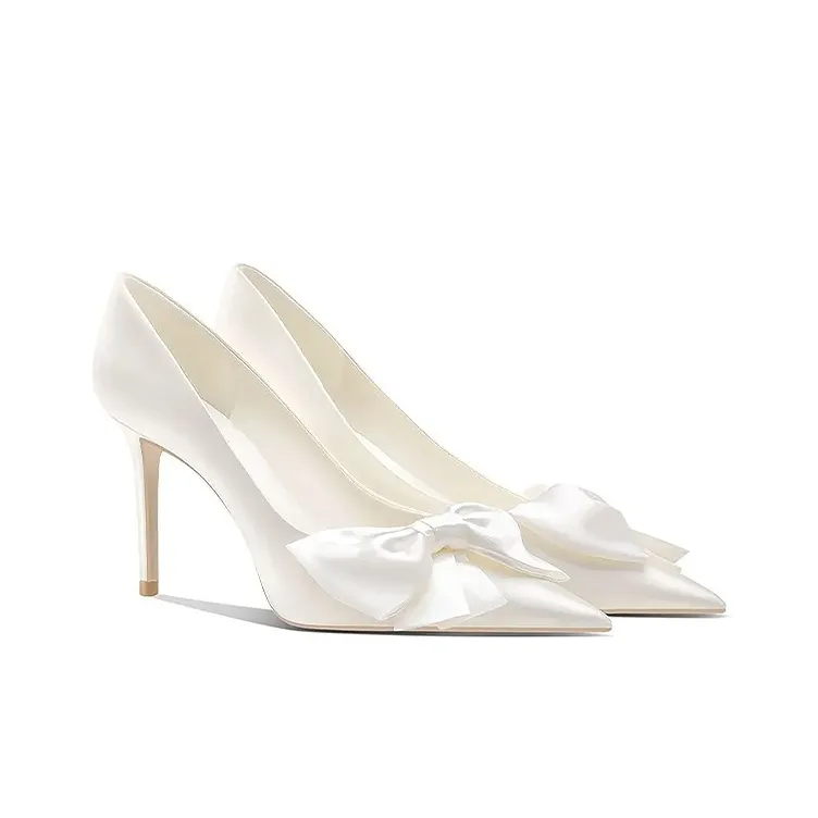 Dawei's House High Heels Women's Ecru Gift Box Set-8