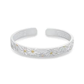 UZIID 999 Fine Silver Bangles Women's