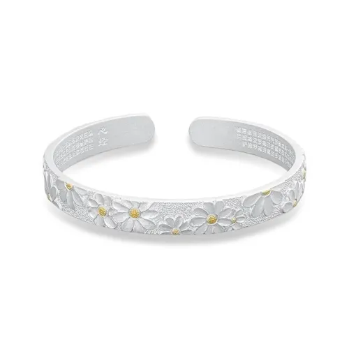 UZIID 999 Fine Silver Bangles Women's