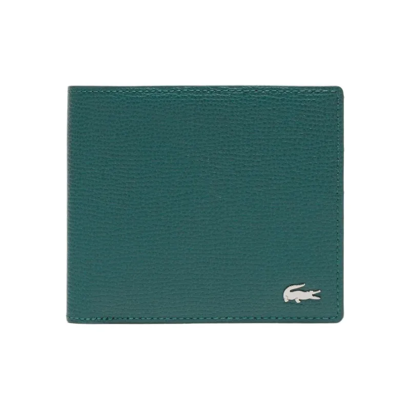 LACOSTE Cow Leather Wallet Men's Green-0