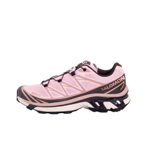 NAKED Copenhagen x SALOMON XT 6 Anti Slip Wear Resistant Low Top Trail Black-White-GUM enough Shoes Unisex Pink
