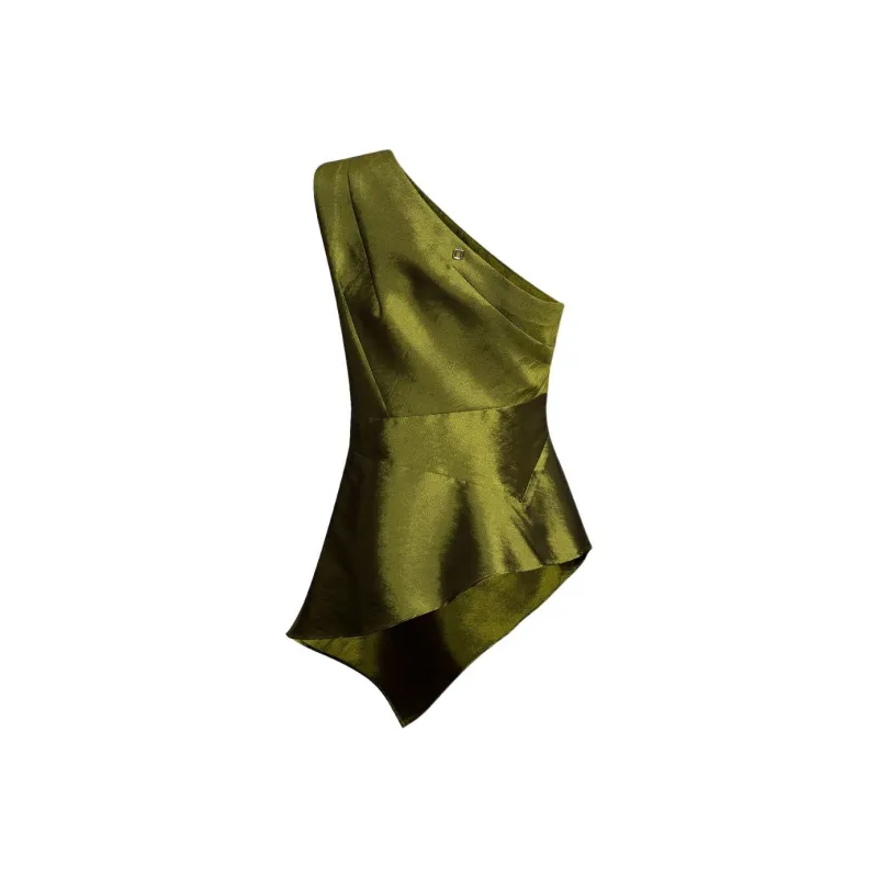 PRONOUNCE T Shirts Women's Olive Green-1