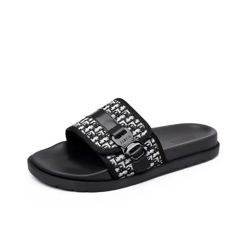 XIMO BULL Slip Resistant Slide Slippers Men's Black