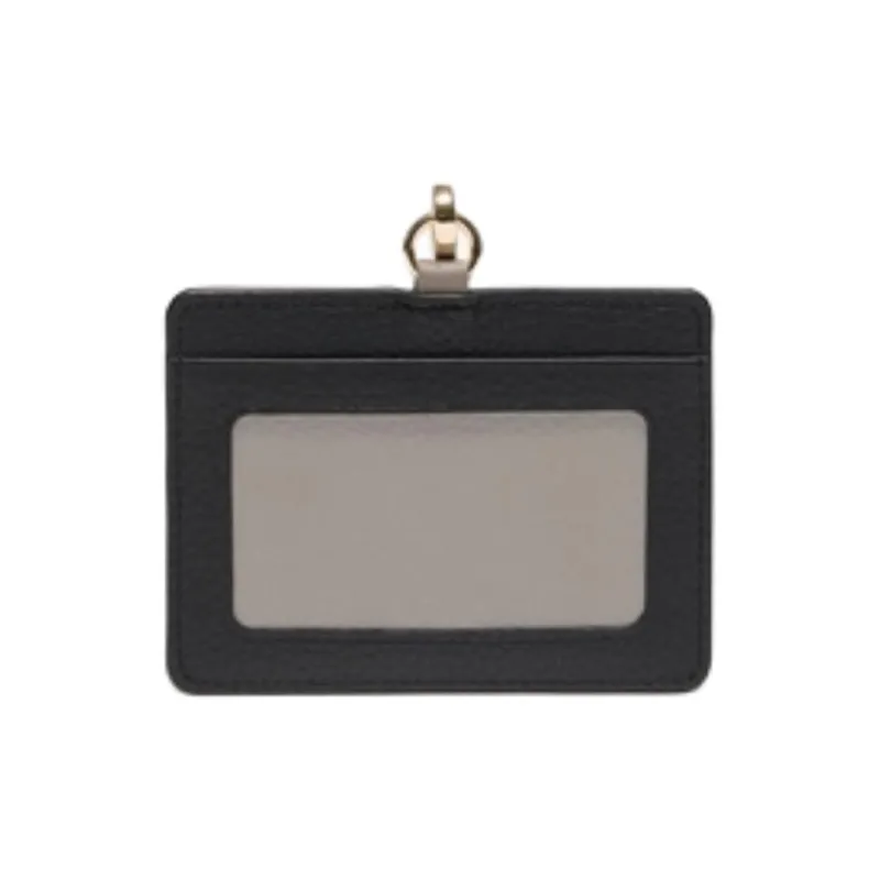 LACOSTE Cow Leather Card Holder Unisex Black-2