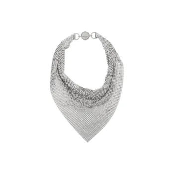 VERSACE Metal Necklaces Women's Silver