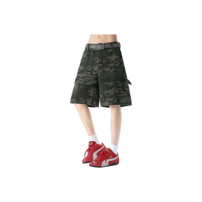 TESTUNG Essential For Summer. Workwear Style Shorts Unisex-22