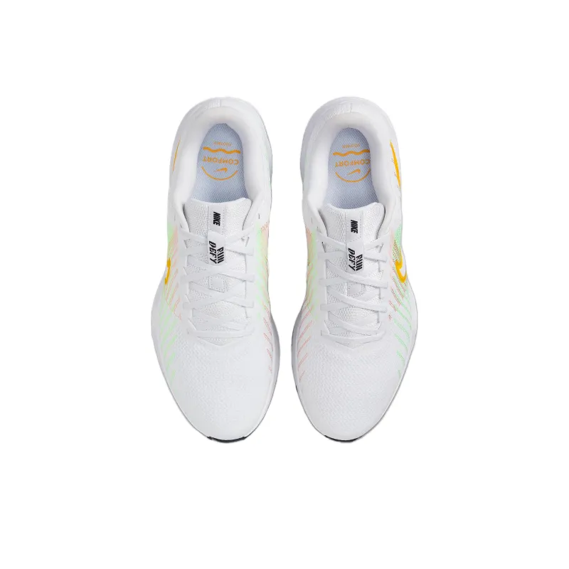 Nike RUN DEFY Anti Slip Wear Resistant Low Top Casual Running Shoes Men's White-3