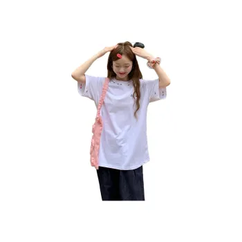 Flowers In Water Set in Sleeve T Shirt Women's