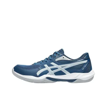Asics GEL ROCKET 12 Anti Slip Wear Resistant Low Top Training Shoes Men's Blue Gray