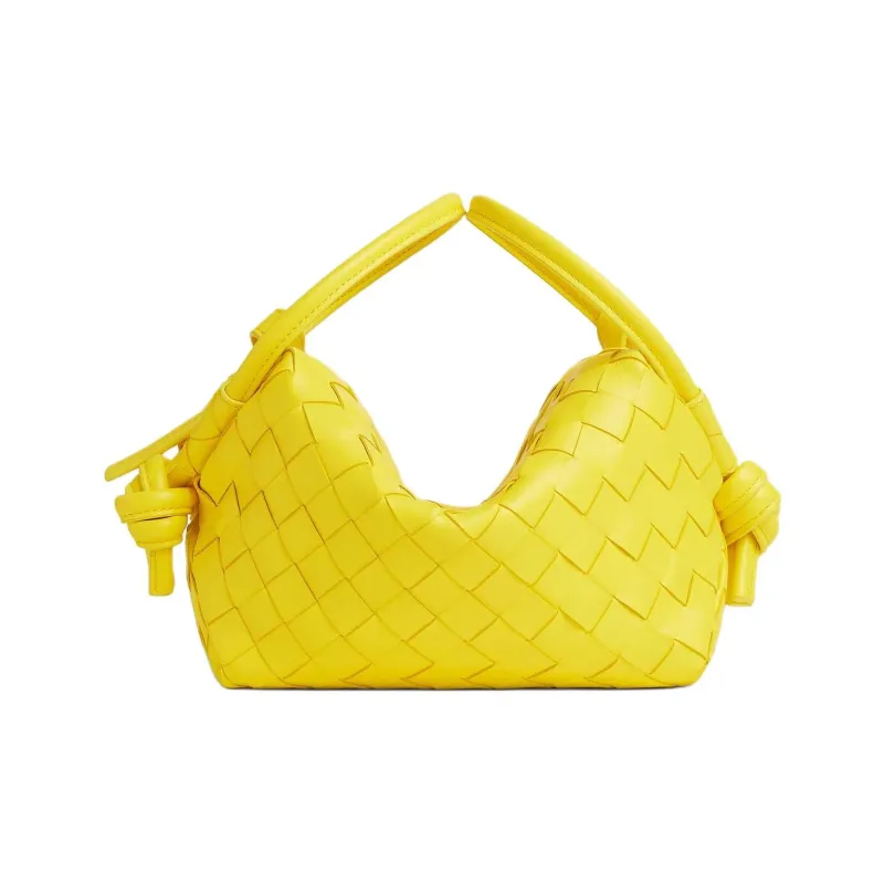 Bottega Veneta LOOP Cow Leather Handbag Women's Sulfur Color-0