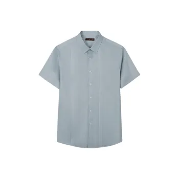 Wit Shirts Men Gray Blue