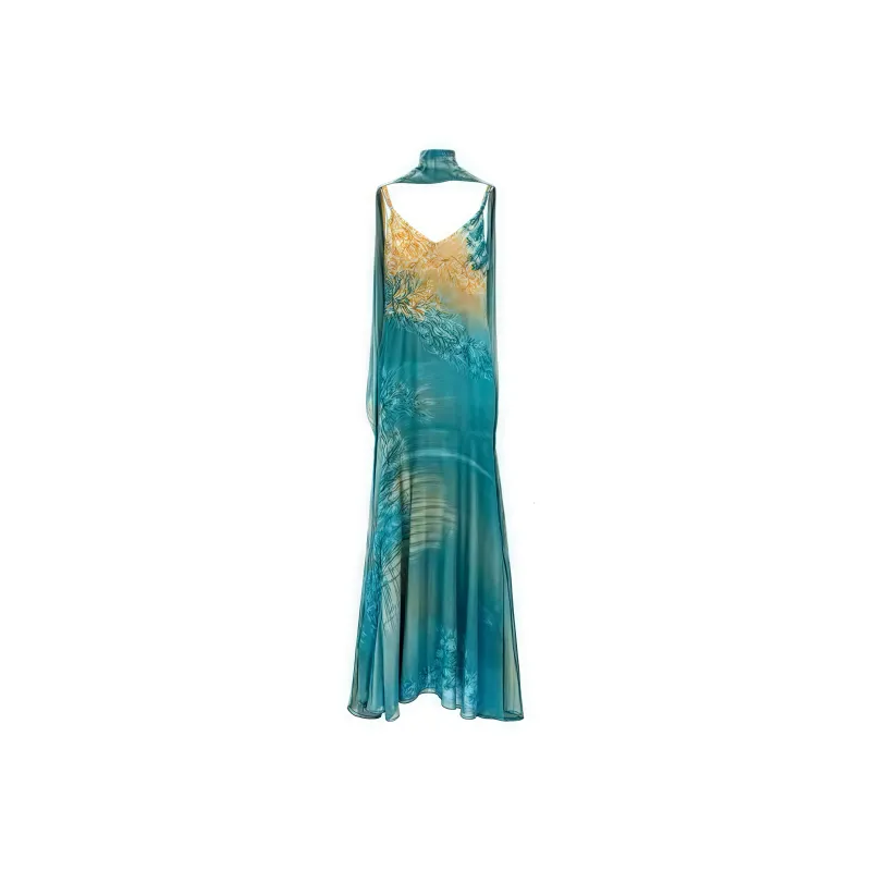 KYKW Slip Dresses Women's Blue-0