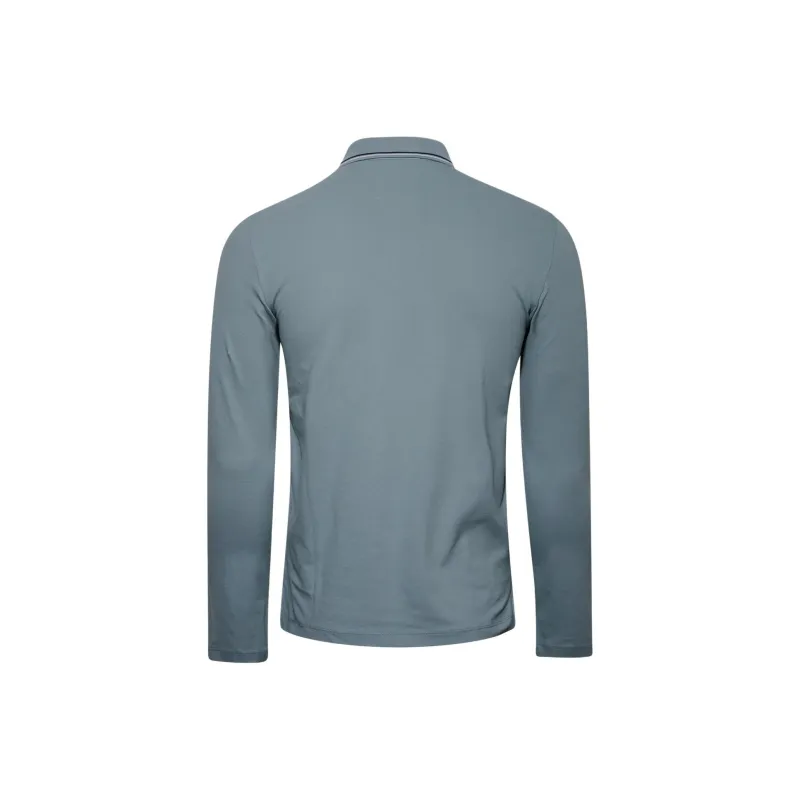 EMPORIO ARMANI Polo Shirt Men's Silver Blue-1