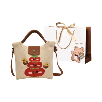 ERANGBEAR Cotton Shoulder Bag, Crossbody Bag, Handbag Regular Women's Multicolor