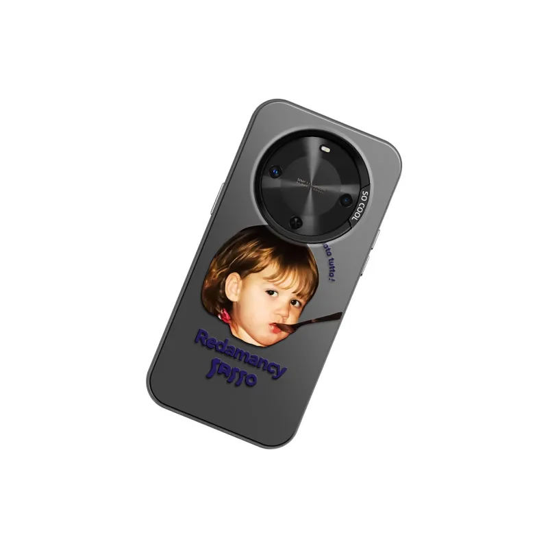 YAOCAI Acrylic Material Biting Spoon Little Boy Phone Cases Compatibility With MVMOM 30/20 Trendy And Cool-6