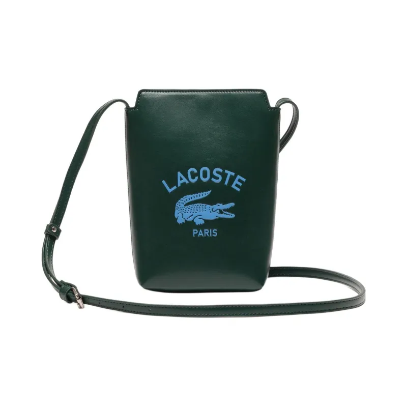 LACOSTE PU Shoulder Bag Mini Unisex Green-0