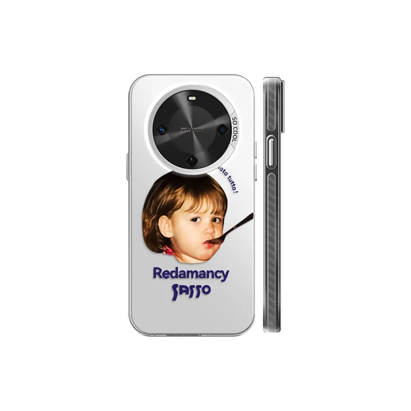 YAOCAI Acrylic Material Biting Spoon Little Boy Phone Cases Compatibility With MVMOM 30/20 Trendy And Cool-15