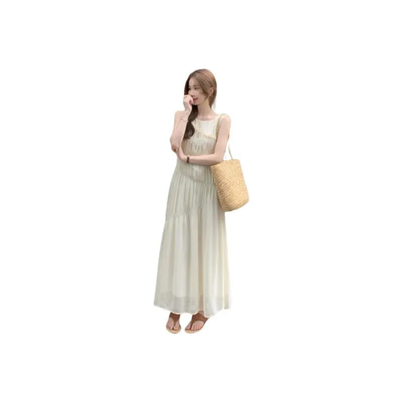 Flowers In Water Sleeveless Dress Women's-3