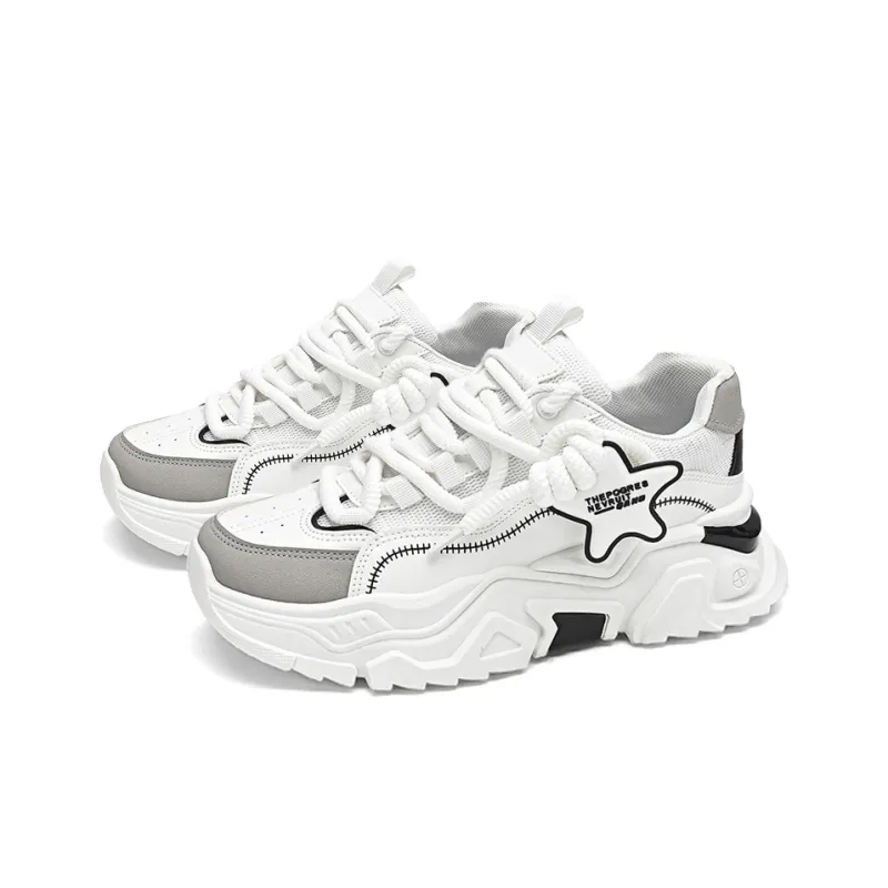 ROBINHOOD Cushioning, Slip Resistant, Abrasion Resistant, Coverage, Support Low Top Chunky Sneakers Men's-3
