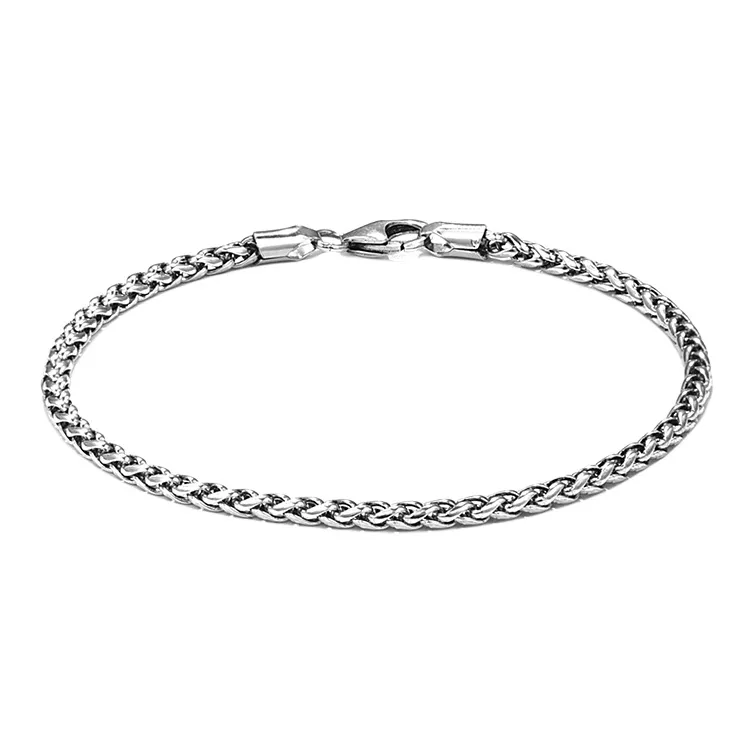 PINK U 925 Sterling Silver Bracelets Men's-0