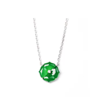 GUANFEI Ice Glutinous Jadeite Necklaces Women's