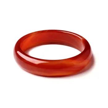 Artisan Lock Heart Jade Natural Chalcedony Bangles Women's