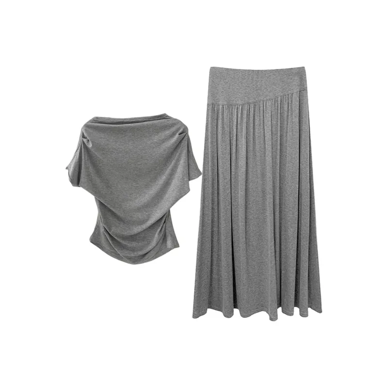 GUOZHEN Two Piece Skirt Sets Women's-1