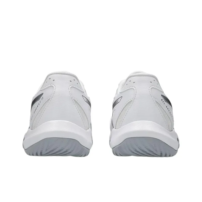 Asics GEL ROCKET 12 Anti Slip Wear Resistant Low Top Training Shoes Men's White Black-3