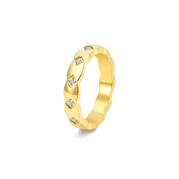 ACROWM Titanium Steel Rings Unisex
