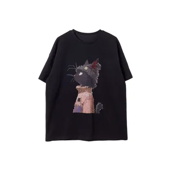 LUYOUYE Drop Shoulder Sleeve T Shirt Women's