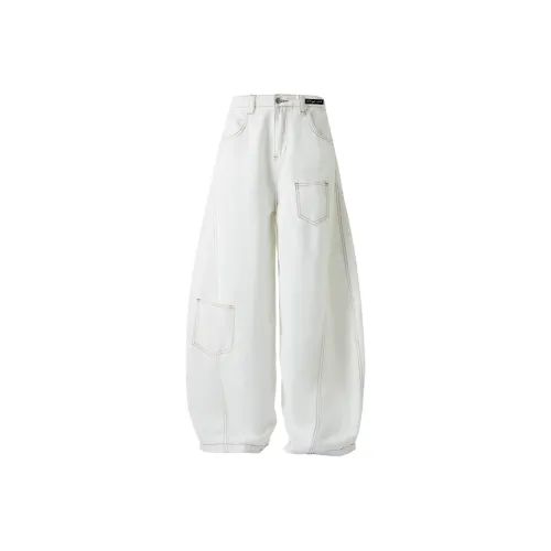 PAEFA Jeans Unisex White