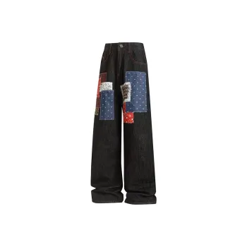 HKRXEC Jeans Men Black