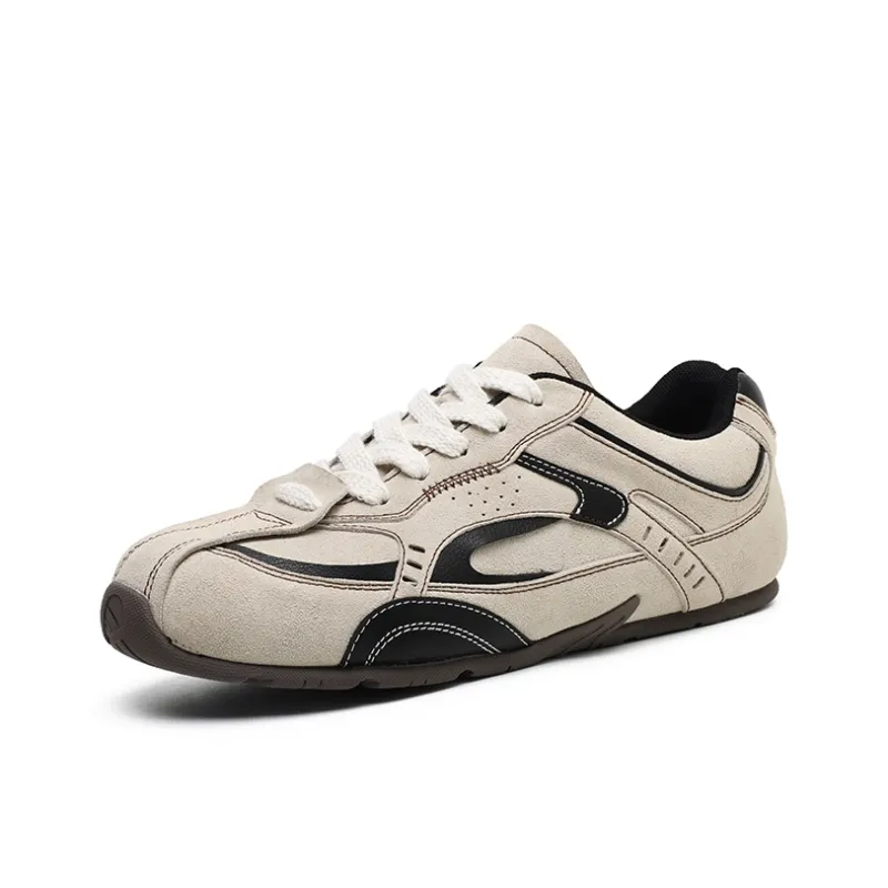 Angelmi Wear resistant And Lightweight Low Top Casual Shoes Men's Sand-1