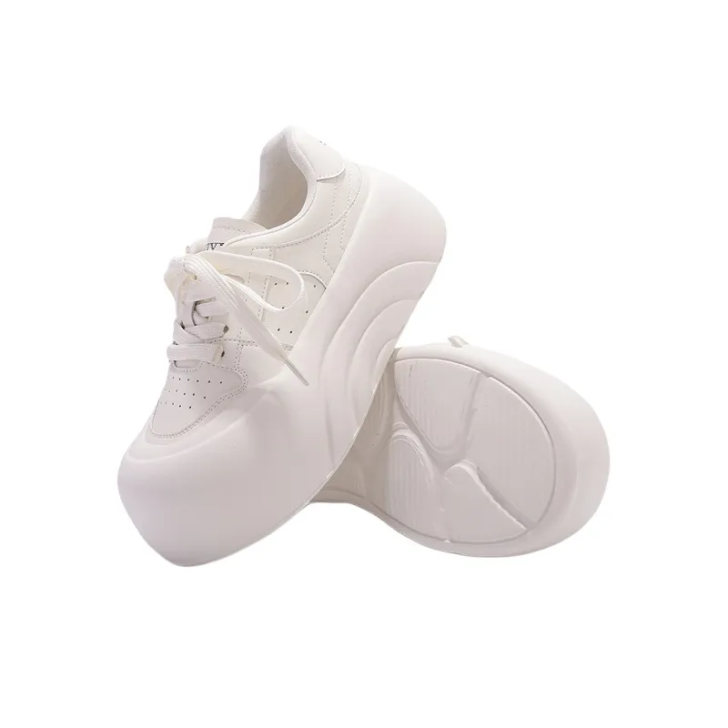 Shen Linsen Anti Slip Wear Resistant Low Top Skateboard Shoes Women's Ecru-5