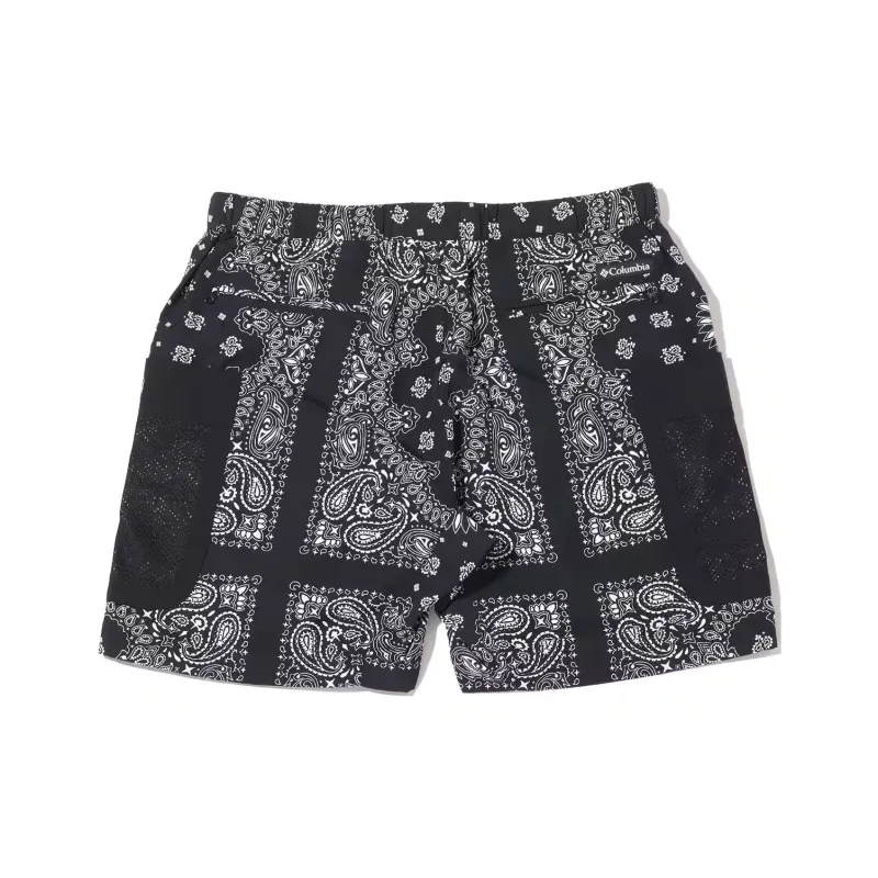 Columbia x Atmos SS25 ROAR BROOK SHORT Casual Shorts Unisex Black Headwrap Print-1