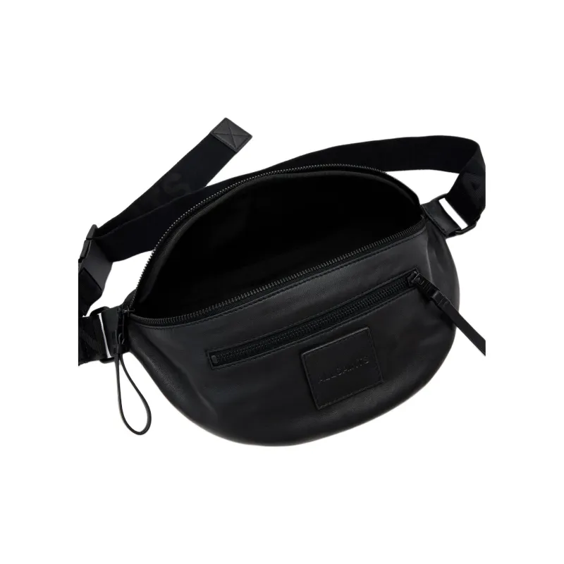 ALLSAINTS Lambskin Fanny Pack Regular Men's Black-3