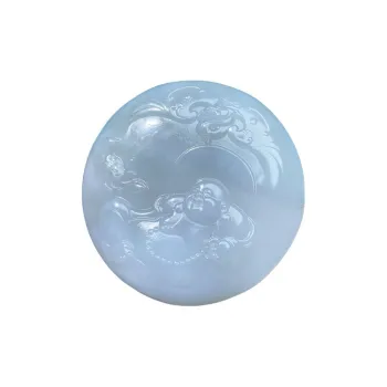BUDOUXIAOAI Hetian Jade Pendants Smoky Purple Women's